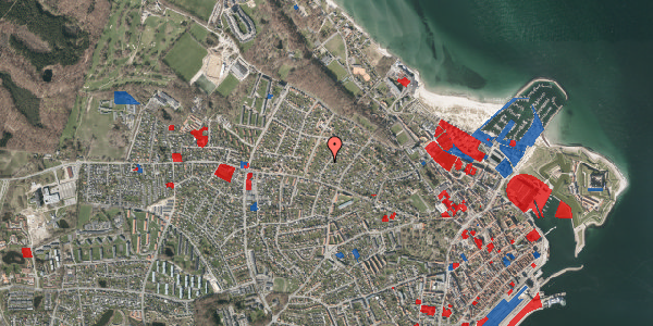 Jordforureningskort på Thorsvænget 11, 3000 Helsingør