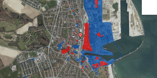 Jordforureningskort på Bjerggade 1, st. th, 4600 Køge