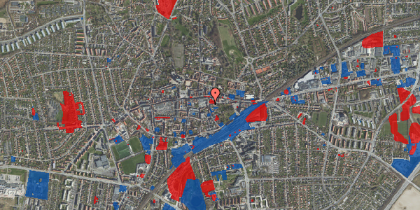 Jordforureningskort på Hersegade 3A, 4000 Roskilde