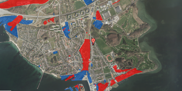 Jordforureningskort på Tårnborgvej 75, 4220 Korsør