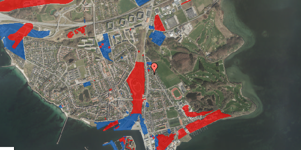 Jordforureningskort på Tårnborgvej 122, 4220 Korsør