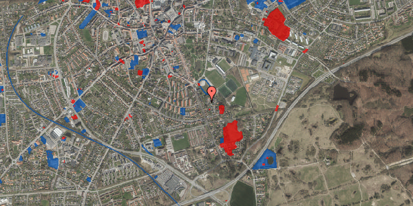 Jordforureningskort på Birkevænget 1, 4200 Slagelse