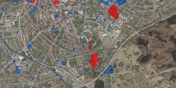 Jordforureningskort på Birkevænget 13, 4200 Slagelse