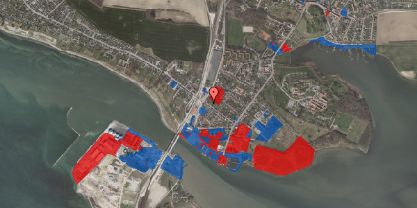 Jordforureningskort på Volmersgade 42, 4760 Vordingborg