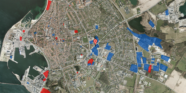 Jordforureningskort på Almindingsvej 3, 3700 Rønne