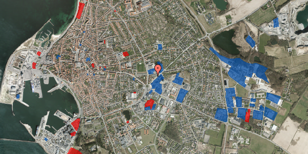 Jordforureningskort på Almindingsvej 7, 3700 Rønne