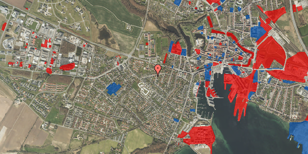 Jordforureningskort på Bøgevej 9, 5800 Nyborg