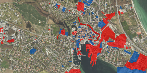 Jordforureningskort på Dronningensvej 13, 5800 Nyborg