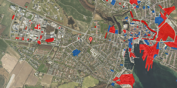 Jordforureningskort på Egevej 9, 5800 Nyborg