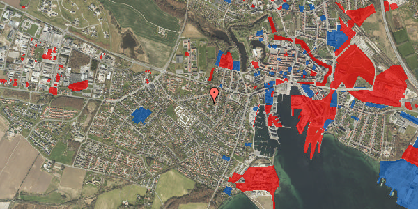 Jordforureningskort på Elmevej 11, 5800 Nyborg