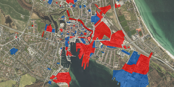 Jordforureningskort på Jernbanegade 17, 2. , 5800 Nyborg