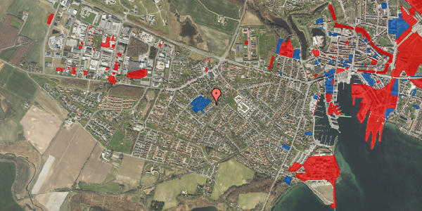 Jordforureningskort på Karensvej 8, 5800 Nyborg