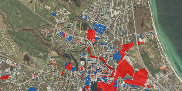 Jordforureningskort på Vestergade 3, 5800 Nyborg