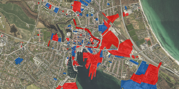 Jordforureningskort på Østervoldgade 73, 5800 Nyborg