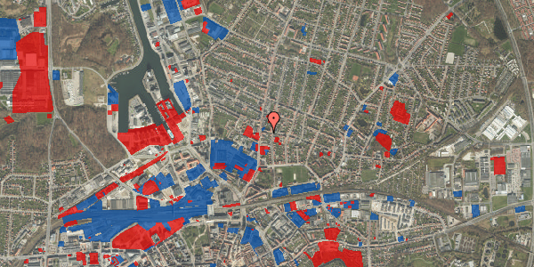 Jordforureningskort på Annasholmsgade 1, st. , 5000 Odense C