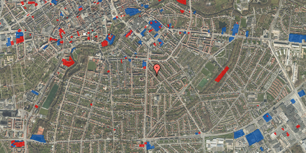 Jordforureningskort på Bernstorffsvej 13, 5000 Odense C