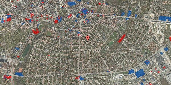 Jordforureningskort på Bernstorffsvej 23, 5000 Odense C