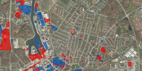 Jordforureningskort på Helenevej 3, 5000 Odense C