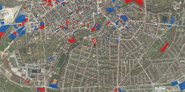 Jordforureningskort på Læssøegade 14, 3. th, 5000 Odense C