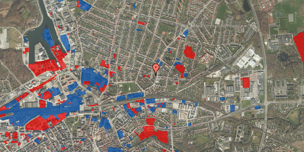 Jordforureningskort på Nyvangsvej 54, 1. th, 5000 Odense C