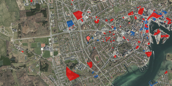 Jordforureningskort på Fruerskovvej 11, 5700 Svendborg