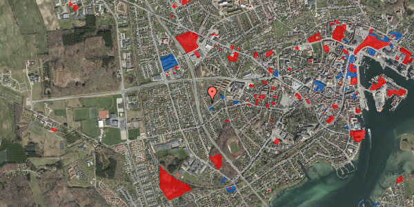 Jordforureningskort på Fruerskovvej 14, 5700 Svendborg