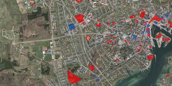 Jordforureningskort på Fruerskovvej 25, 5700 Svendborg