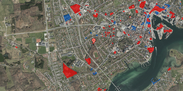 Jordforureningskort på Linde Alle 11, 5700 Svendborg