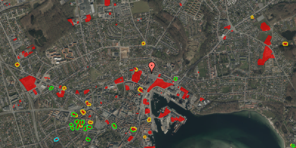 Jordforureningskort på Møllergade 106C, st. , 5700 Svendborg