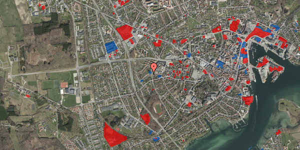 Jordforureningskort på Mågevej 1, 5700 Svendborg