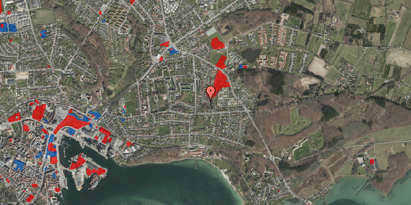 Jordforureningskort på Sandhøj 12, 5700 Svendborg