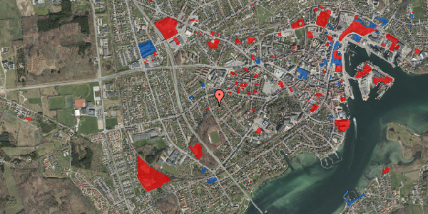 Jordforureningskort på Skovbakken 12, 5700 Svendborg