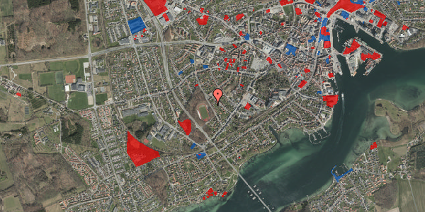 Jordforureningskort på Skovvej 33, 5700 Svendborg