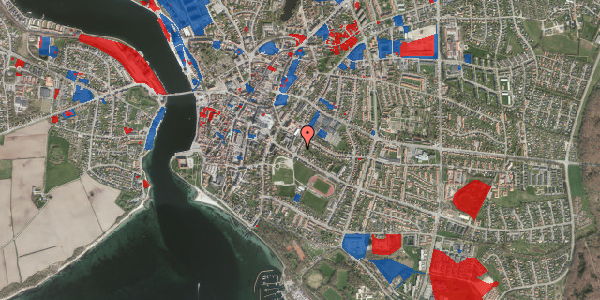 Jordforureningskort på Ahlmannsvej 2, 6400 Sønderborg