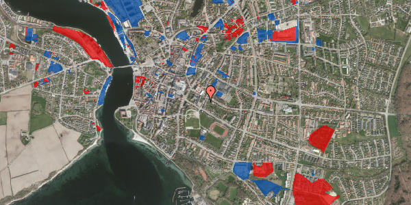 Jordforureningskort på Ahlmannsvej 6, 6400 Sønderborg