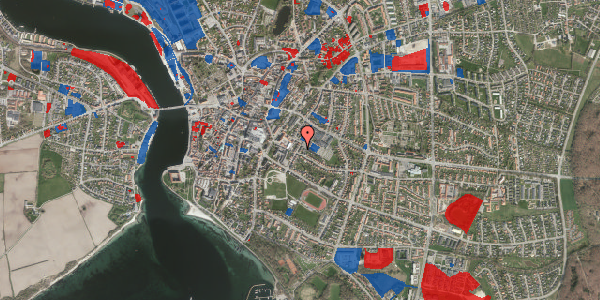 Jordforureningskort på Ahlmannsvej 14, 6400 Sønderborg