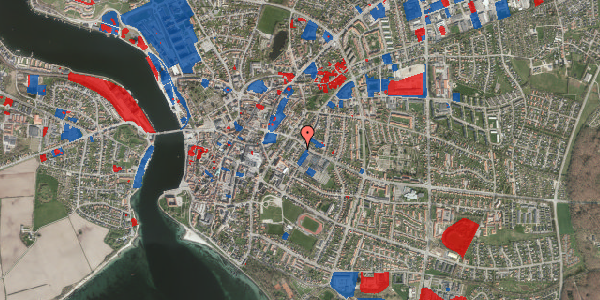 Jordforureningskort på Ahlmannsvej 32, 6400 Sønderborg