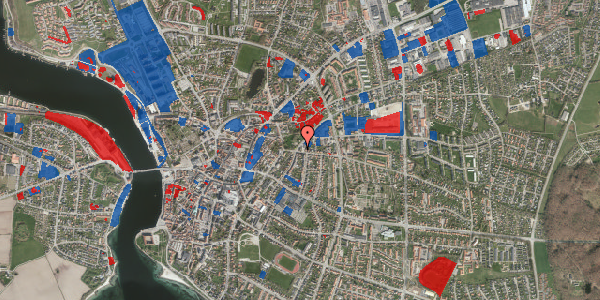 Jordforureningskort på Goethesgade 3, 6400 Sønderborg