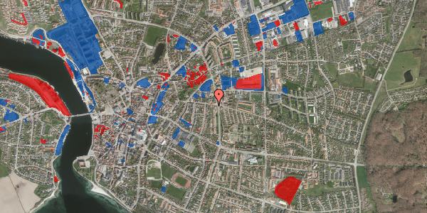 Jordforureningskort på Goethesgade 32, 6400 Sønderborg