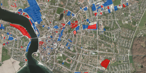 Jordforureningskort på Oehlenschlægersgade 8, 1. th, 6400 Sønderborg