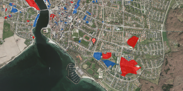 Jordforureningskort på Parkgade 77, 6400 Sønderborg