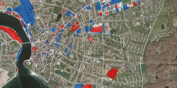 Jordforureningskort på Pilevænget 9, 6400 Sønderborg