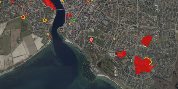 Jordforureningskort på Sundquistsgade 6D, 1. , 6400 Sønderborg