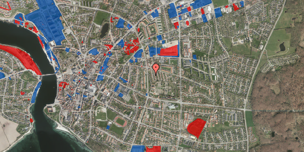 Jordforureningskort på Tjørnevænget 8, 6400 Sønderborg