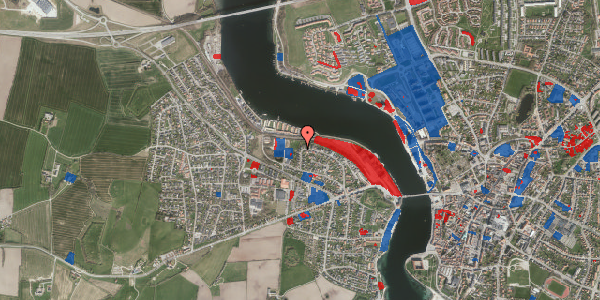 Jordforureningskort på Vissingsgade 54, 6400 Sønderborg