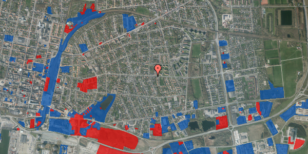 Jordforureningskort på Baggesens Alle 135, 6700 Esbjerg