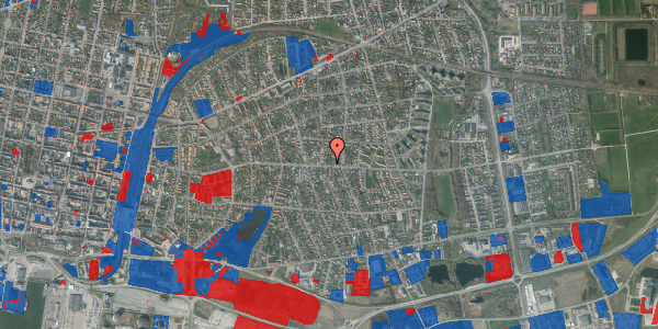 Jordforureningskort på Baggesens Alle 136, 6700 Esbjerg