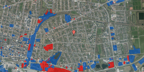 Jordforureningskort på Rahbeks Alle 14, 6700 Esbjerg