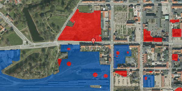 Jordforureningskort på Sjællandsgade 16, 7000 Fredericia