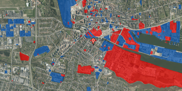 Jordforureningskort på Jyllandsgade 18, 8700 Horsens